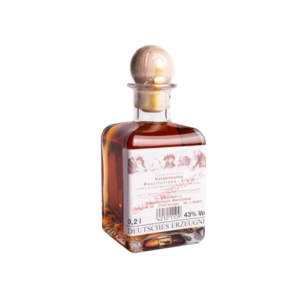 0,2 l historische Flasche Bullenschluck